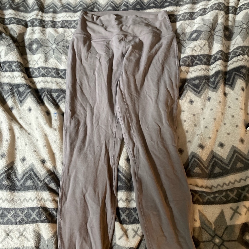 lululemon purple/grey mauve leggings